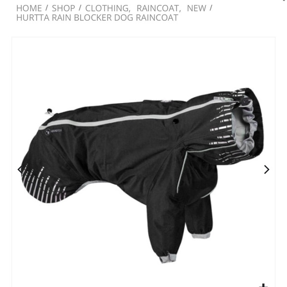 HURRTA RAIN BLOCKER DOG COAT - Size 10 - Picture 2 of 3